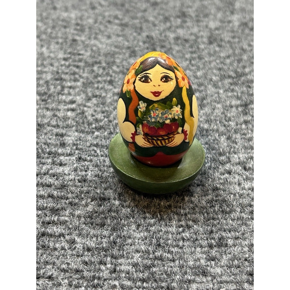 Ukrainian Authentic Pysanka Wooden Egg Ukraine Gift Holiday Easter Hand Paint